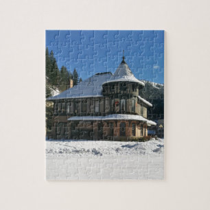 Wallace Idaho Bahnstation im Winter Puzzle