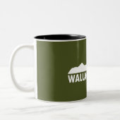 Wallace Idaho Bitte Zweifarbige Tasse (Links)