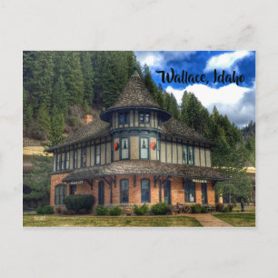Wallace Idaho Depot Museum Postkarte