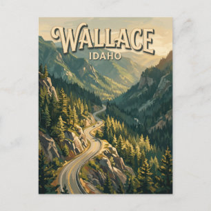 Wallace, Idaho Postkarte