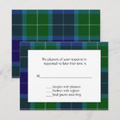 Wallace Kariert RSVP Card Karte (Vorne/Hinten)