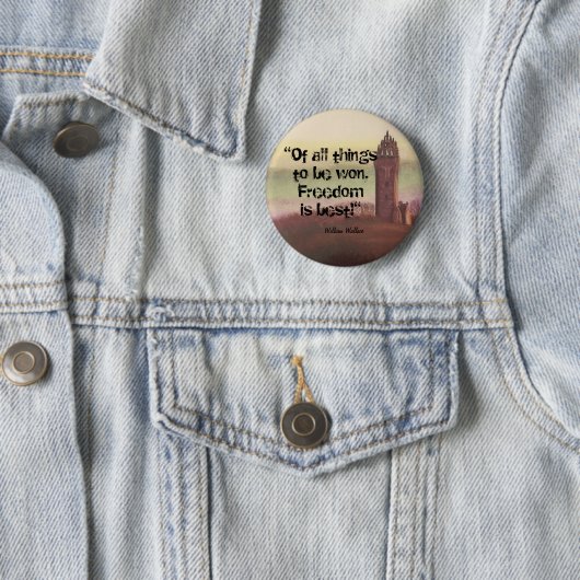 Wallace-Monument, Stirling, Schottland Button (Beispiel)