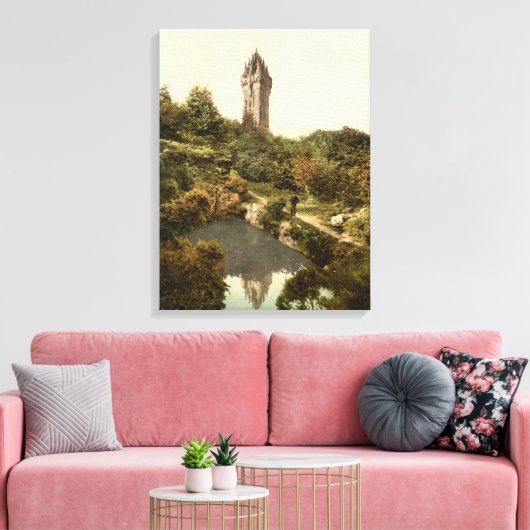 Wallace Monument, Stirling, Scotland Canvas print Leinwanddruck (Insitu (Wohnzimmer))