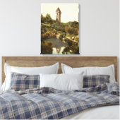 Wallace Monument, Stirling, Scotland Canvas print Leinwanddruck (Insitu (Schlafzimmer))