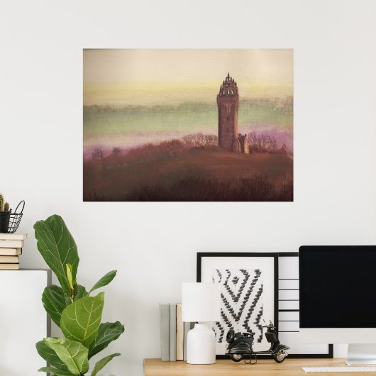 Wallace Monument, Stirling, Scotland Poster (Heimbüro)