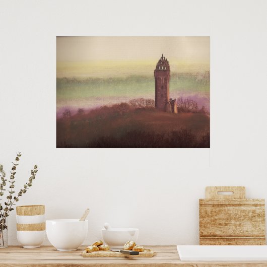 Wallace Monument, Stirling, Scotland Poster (Küche)