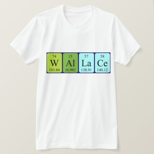 Wallace Periodenname Shirt (Design vorne)