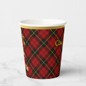 Wallace Personalisiert Tartan Christmas Pappbecher (Links)