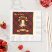 Wallace Personalisiert Tartan Christmas Serviette (Beispiel)