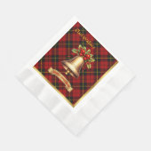 Wallace Personalisiert Tartan Christmas Serviette (Ecke)