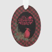 Wallace Red Original Scottish Tartan Christmas Ornament (Vorderseite)