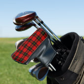 Wallace Red Tartan Golf Headcover (In Situ)