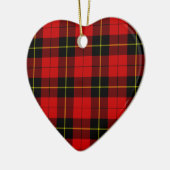 Wallace Red Tartan Keramik Ornament (Links)