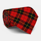 Wallace Red Tartan Krawatte (Gerollt)
