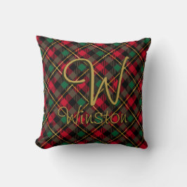 Wallace Red Throw Pillow Kissen