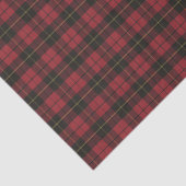 Wallace Red Weathered Original Scottish Tartan Seidenpapier (Ausschnitt)