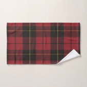Wallace Red Weathered Tartan Badhandtuch Set (Handtuch)