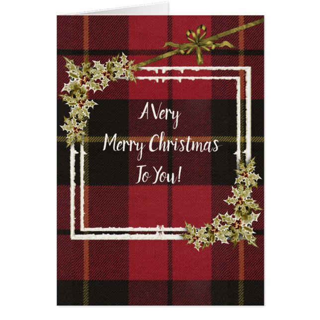 Wallace Red Weathered Tartan Christmas (Vorne)