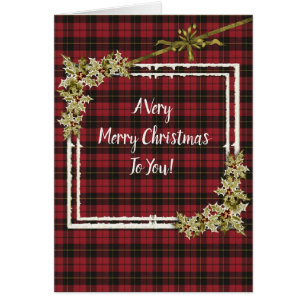 Wallace Rot verwittertes Tartan Weihnachten