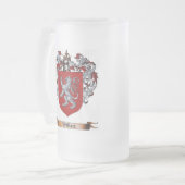 Wallace-Schild der Arme Mattglas Bierglas (Vorderseite Links)