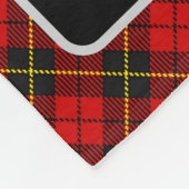 Wallace Scottie Dog Tartan Personalisiert Fleecedecke (Ecke)