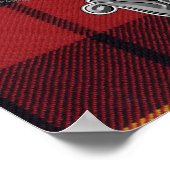 Wallace Tartan & Abzeichen Poster (Ecke)