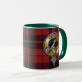 Wallace Tartan & Abzeichen Tasse (VorderseiteRechts)