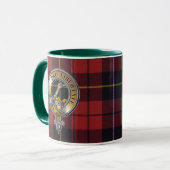 Wallace Tartan & Abzeichen Tasse (Vorderseite Links)