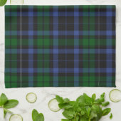 Wallace Tartan Blue Green Kariert Geschirrtuch (Gefaltet)