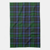 Wallace Tartan Blue Green Kariert Geschirrtuch (Vertikal)