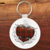 Wallace Tartan Heart Schlüsselanhänger (Vorderseite)