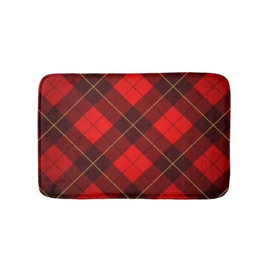 Wallace-Tartan-Hintergrund Badematte (Vorderseite)
