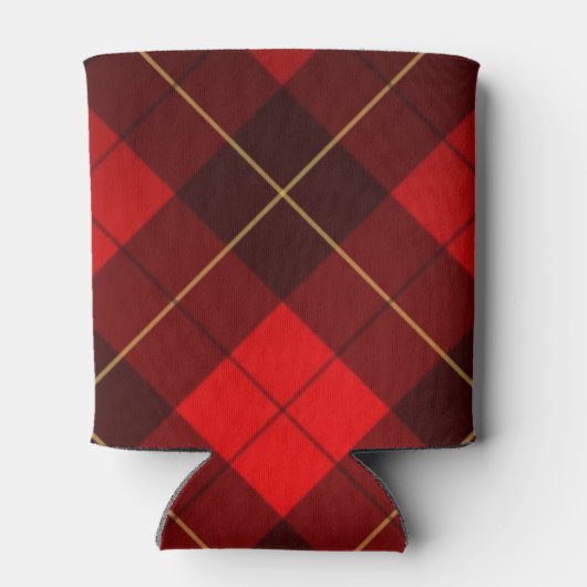 Wallace Tartan Hintergrund Dosenkühler (Rückseite)