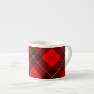 Wallace-Tartan-Hintergrund Espressotasse