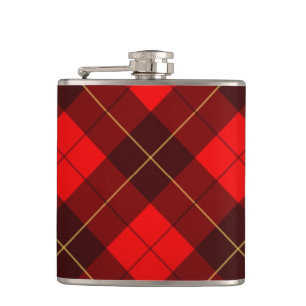 Wallace-Tartan-Hintergrund Flachmann