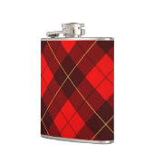 Wallace-Tartan-Hintergrund Flachmann (Links)
