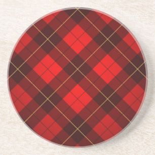 Wallace-Tartan-Hintergrund Getränkeuntersetzer