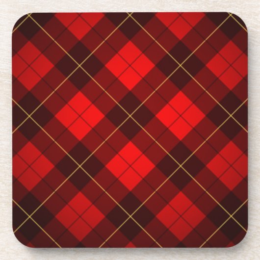 Wallace-Tartan-Hintergrund Getränkeuntersetzer (Vorderseite)