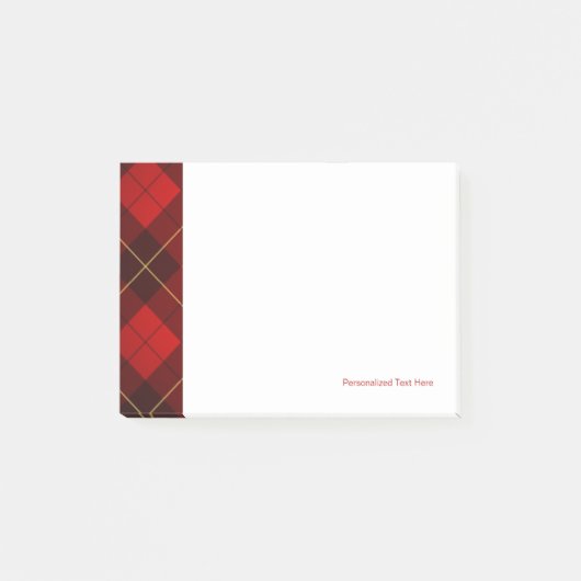 Wallace-Tartan-Hintergrund Post-it Klebezettel (Vorderseite)