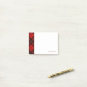 Wallace-Tartan-Hintergrund Post-it Klebezettel (Auf Schreibtisch)