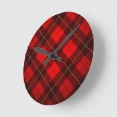 Wallace Tartan Hintergrund Runde Wanduhr (Winkel)