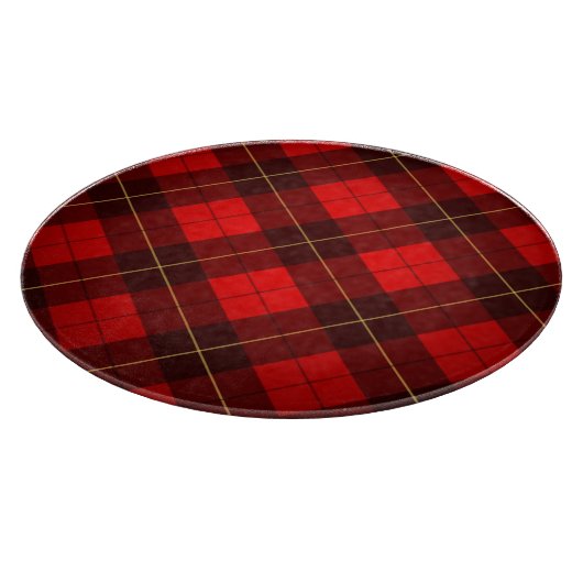 Wallace-Tartan-Hintergrund Schneidebrett (Ecke)