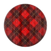 Wallace-Tartan-Hintergrund Schneidebrett (Vorderseite)