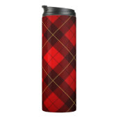 Wallace-Tartan-Hintergrund Thermosbecher (Nach rechts gedreht)