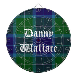 Wallace Tartan Kariertes Dart Board Dartscheibe