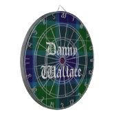 Wallace Tartan Kariertes Dart Board Dartscheibe (Vorderseite Links)