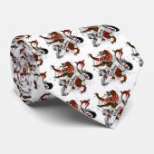 Wallace Tartan Lion Krawatte (Gerollt)