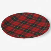Wallace Tartan Pappteller (Schrägansicht)