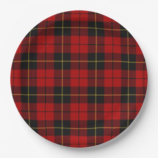 Wallace Tartan Pappteller (Vorderseite)