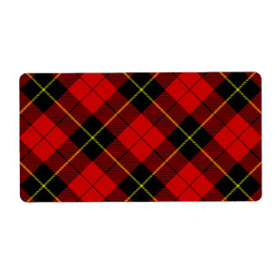 Wallace Tartan Red Black kariert